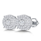 Vintage Halo Sparkle Studs