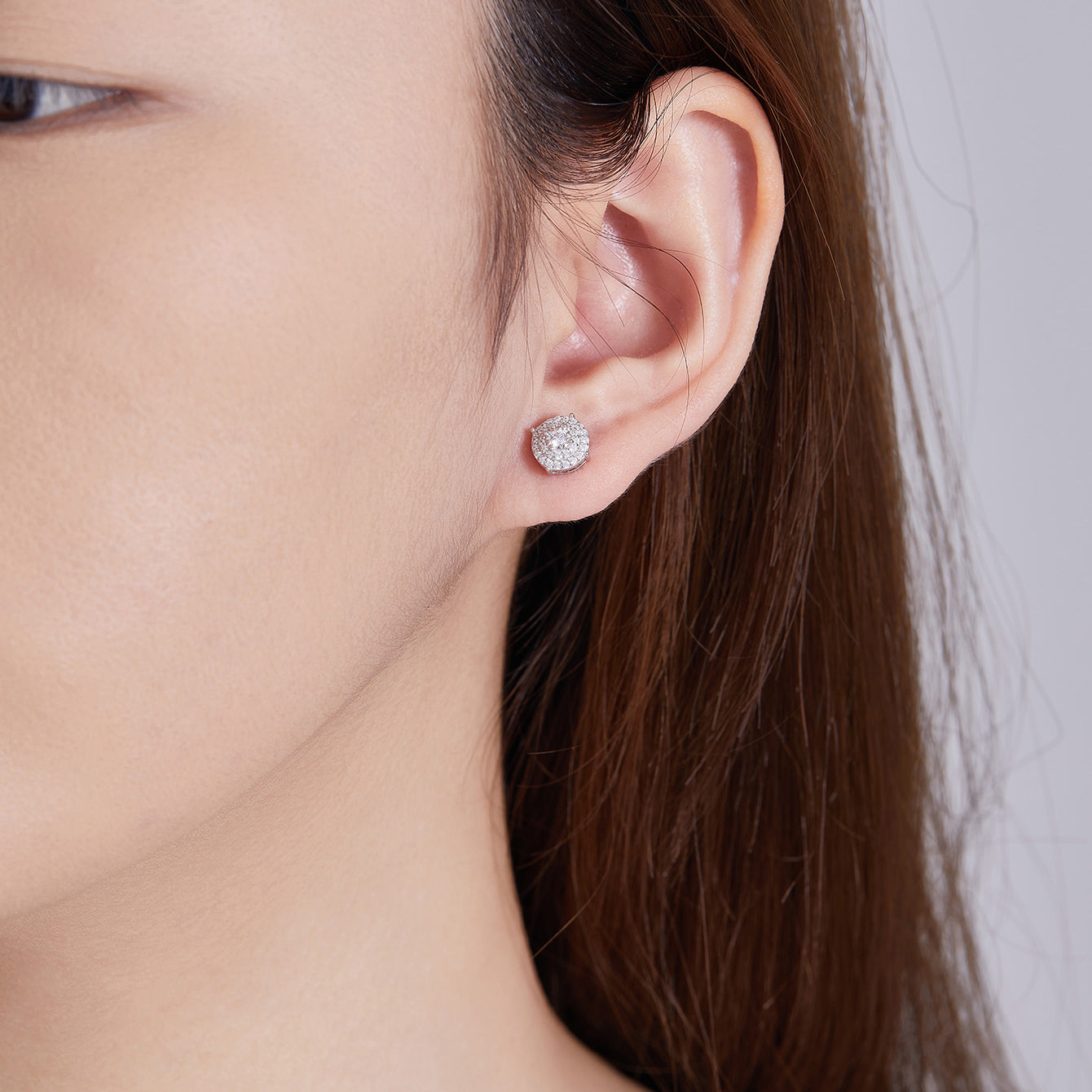 Vintage Halo Sparkle Studs