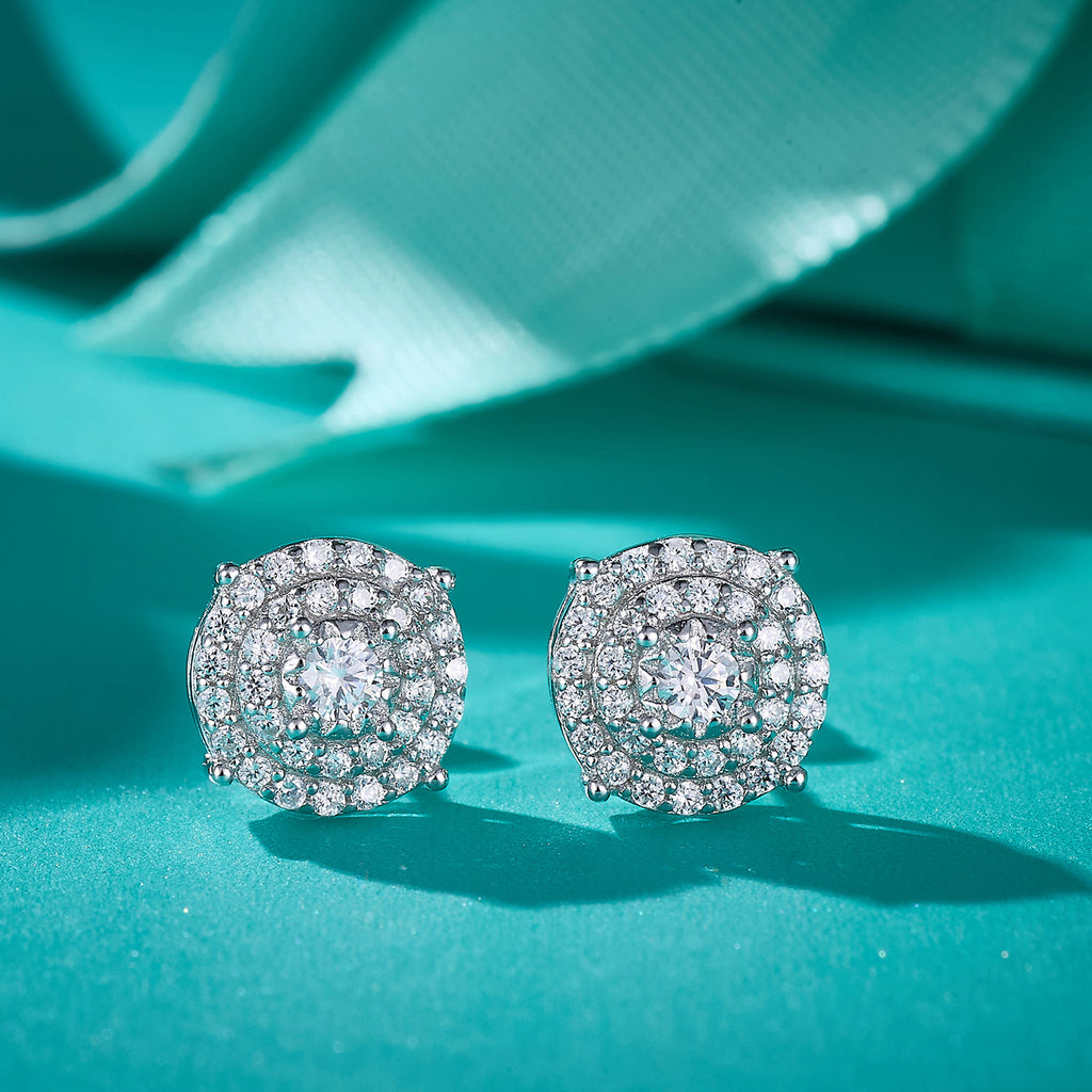 Vintage Halo Sparkle Studs