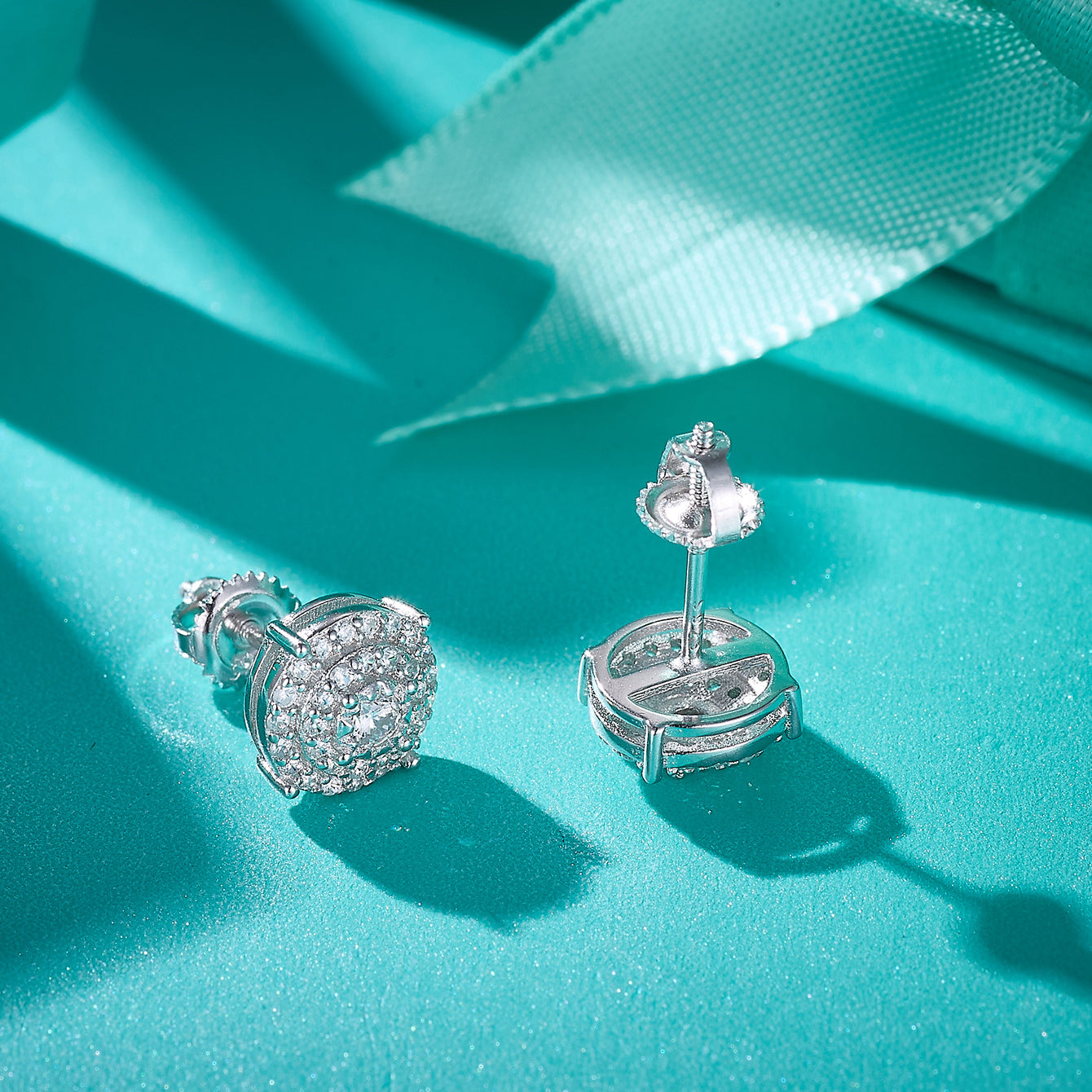 Vintage Halo Sparkle Studs