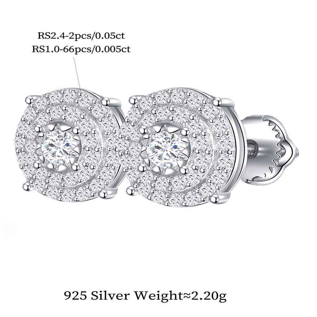 Vintage Halo Sparkle Studs