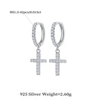 Faith Sparkle Huggie Hoops