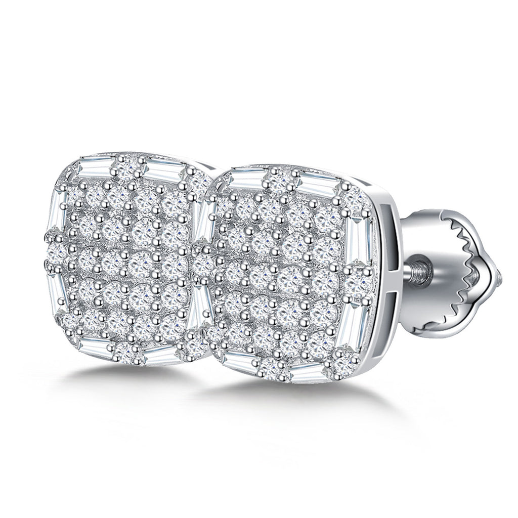 Luxe Square Sparkle Studs