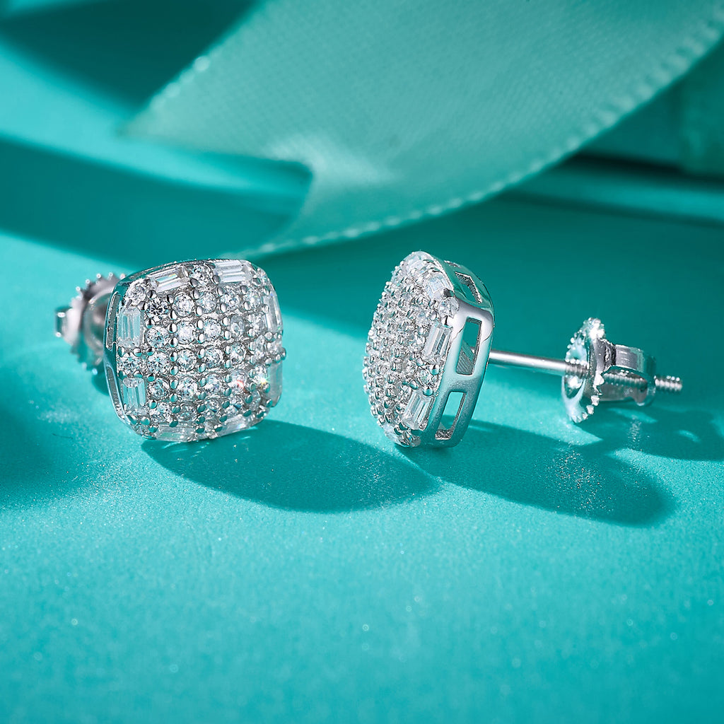 Luxe Square Sparkle Studs