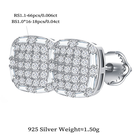 Luxe Square Sparkle Studs