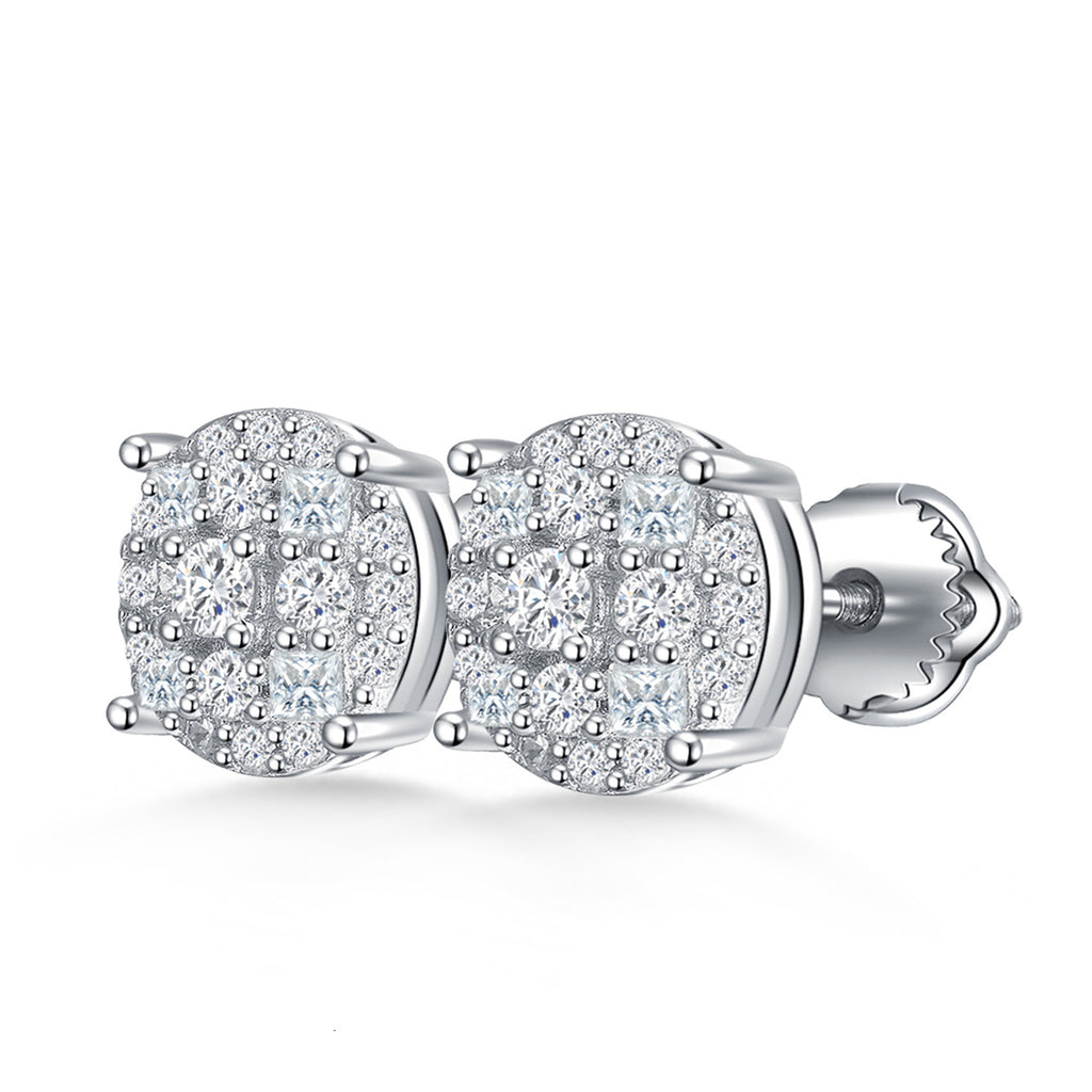 Crystal Cluster Round Studs