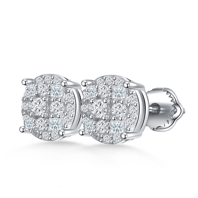 Crystal Cluster Round Studs Hover Image