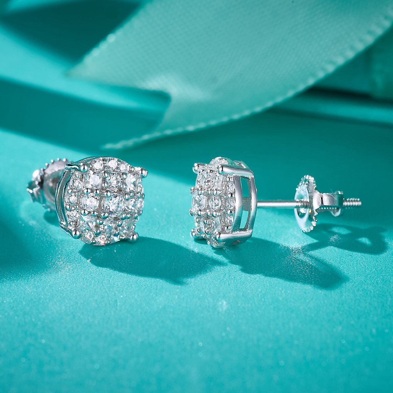 Crystal Cluster Round Studs