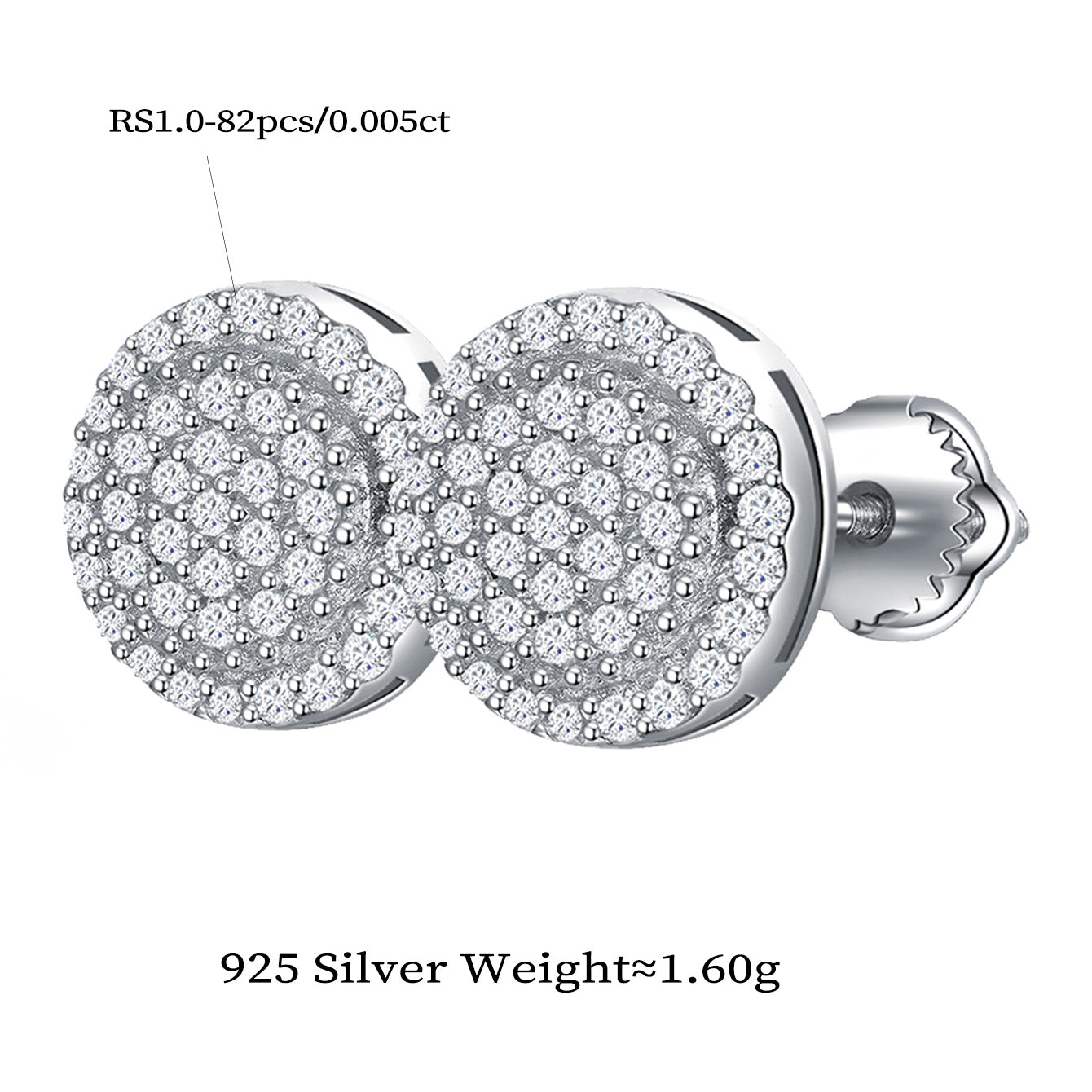 Luxe Dot Sparkle Studs