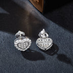 Twin Heart Sparkle Studs