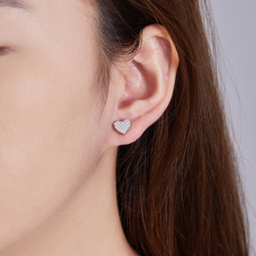 Sparkle Heart Studs