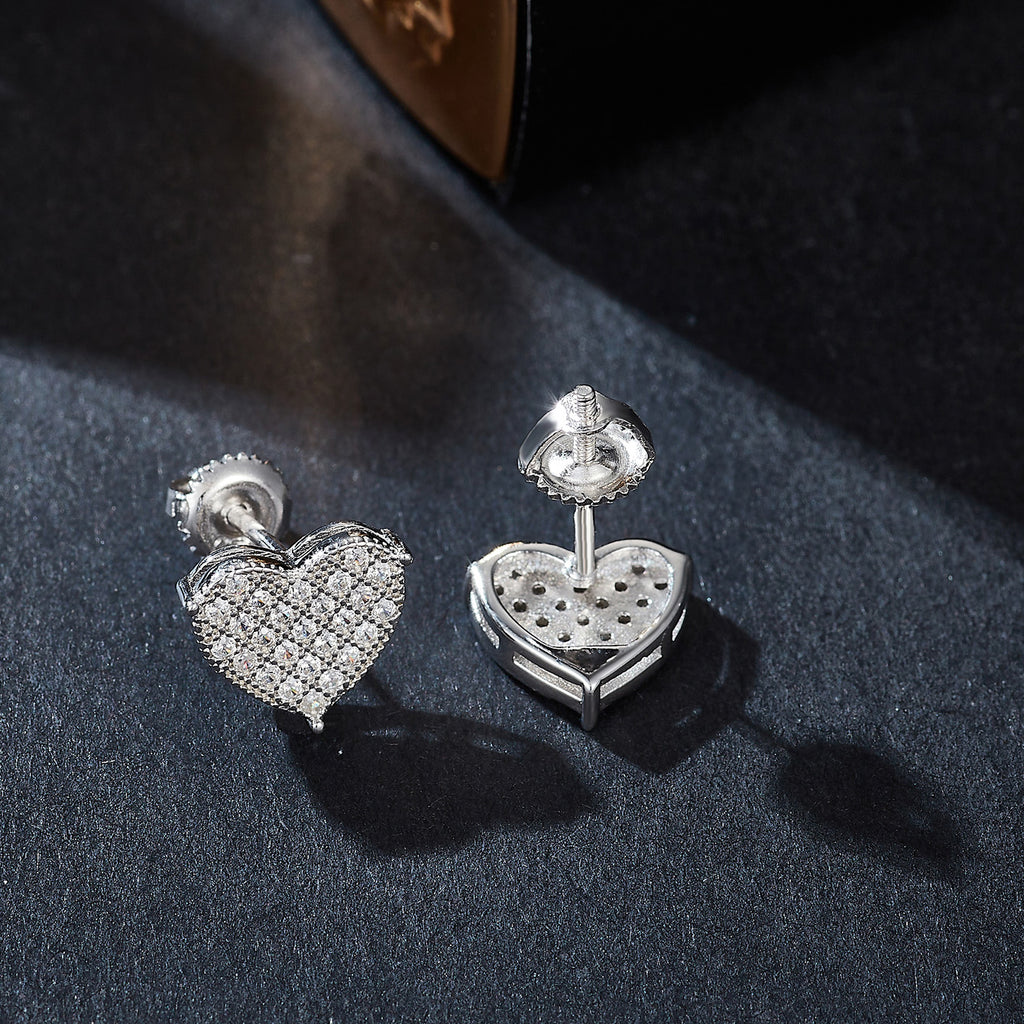 Sparkle Heart Studs