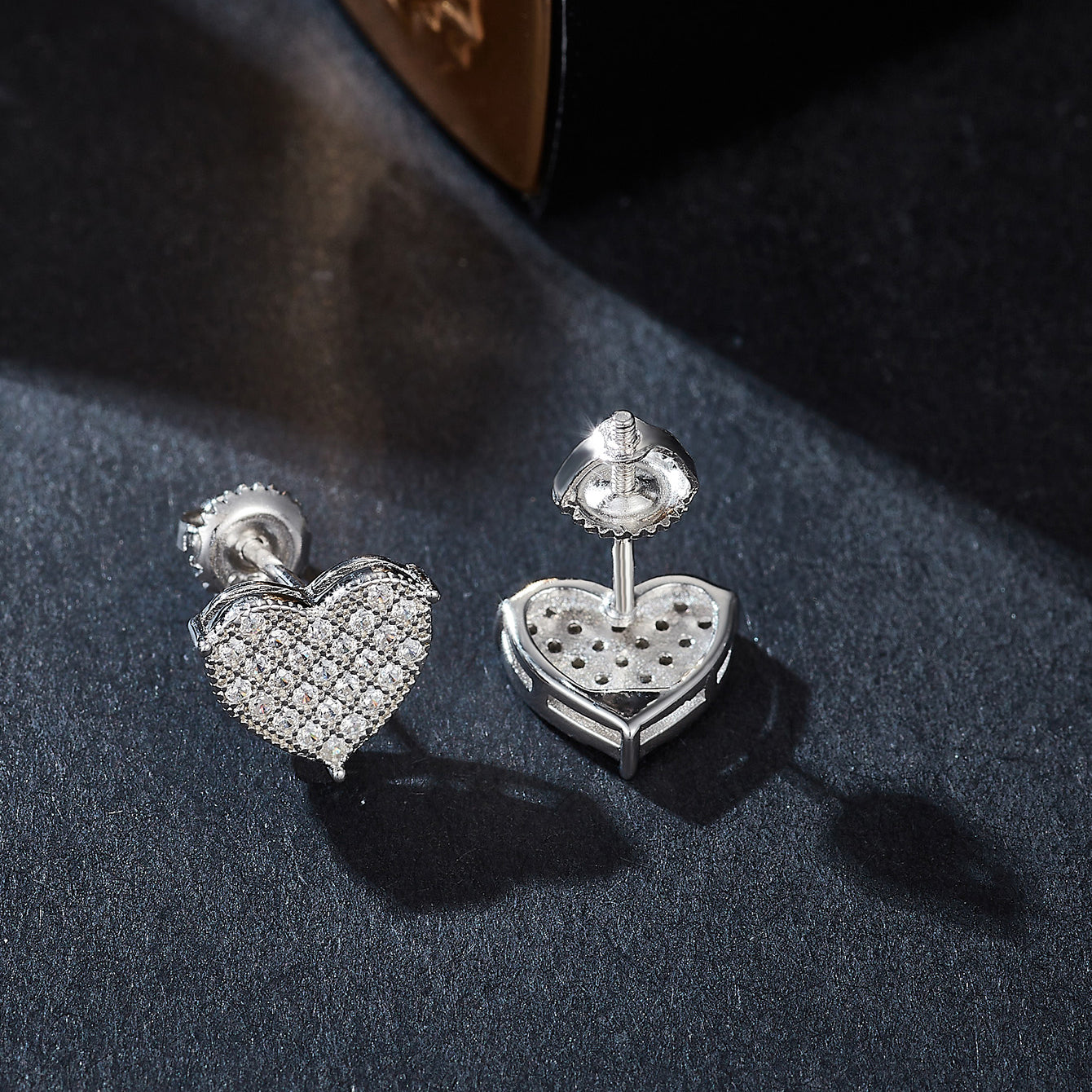 Sparkle Heart Studs