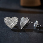 Sparkle Heart Studs