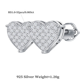 Sparkle Heart Studs
