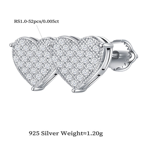 Sparkle Heart Studs