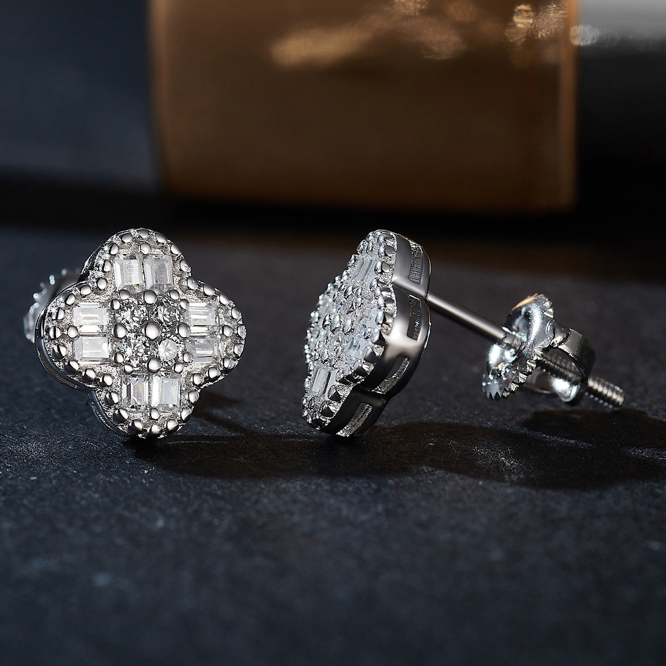 Clover Sparkle Studs