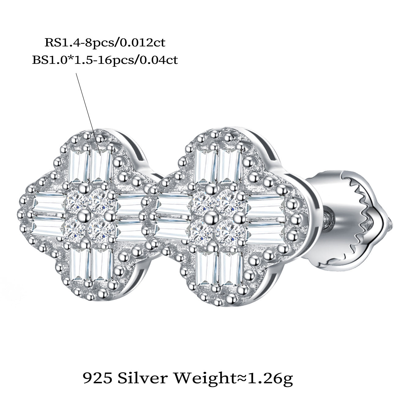 Clover Sparkle Studs