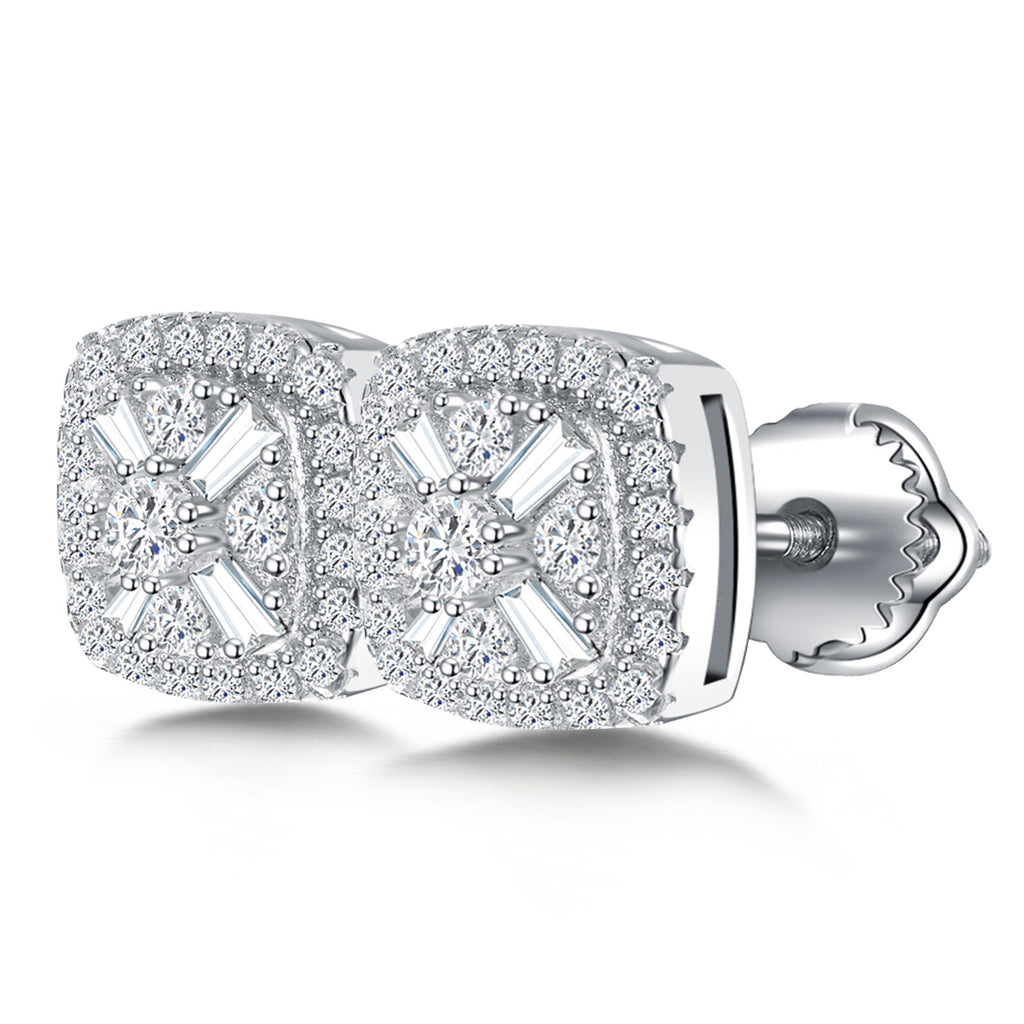 Square Vintage Sparkle Studs