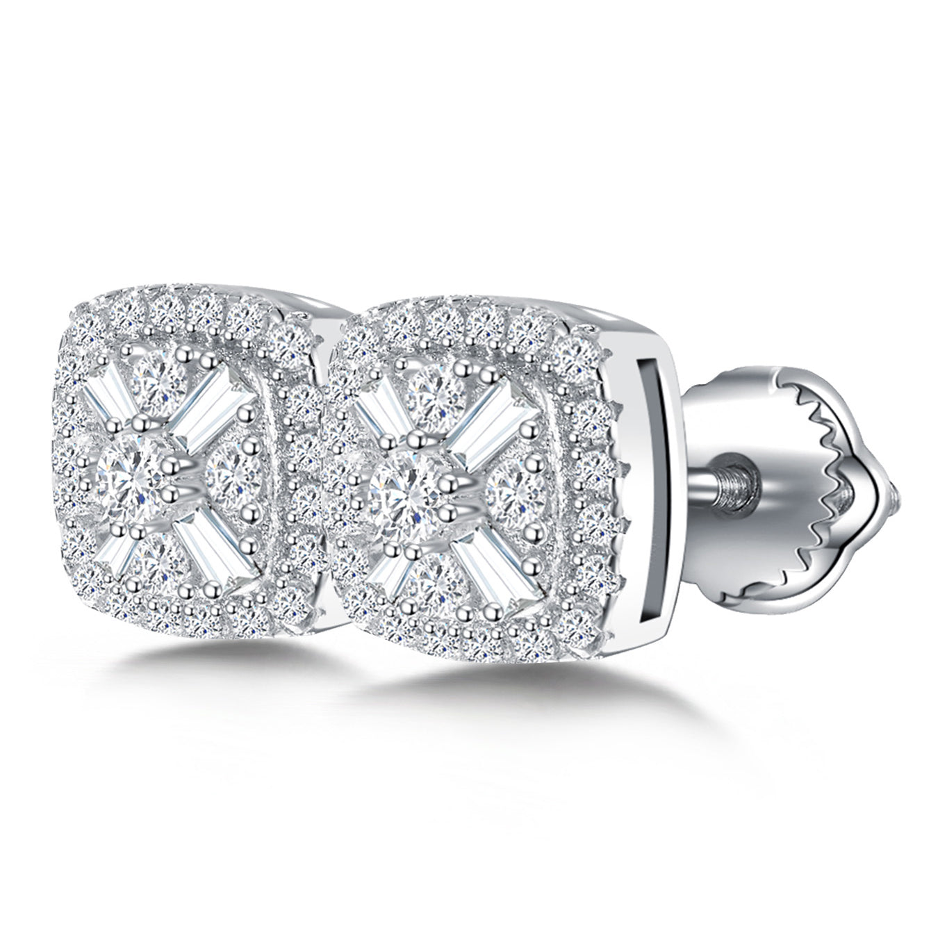 Square Vintage Sparkle Studs