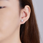 Square Vintage Sparkle Studs