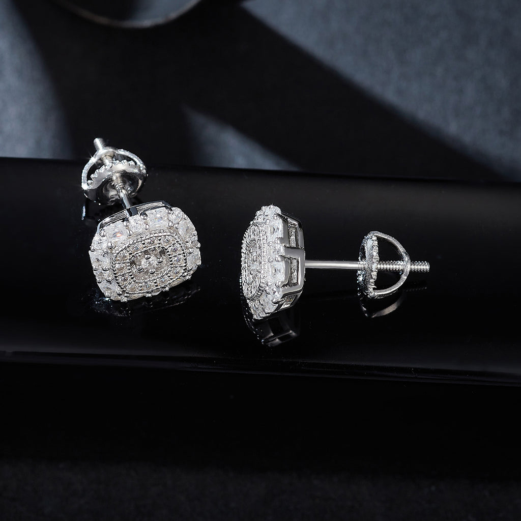 Vintage Square Luxe Studs