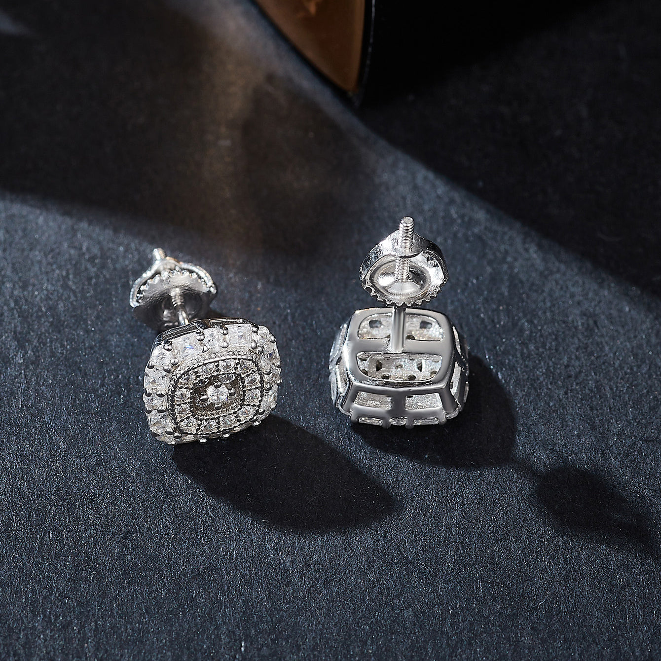 Vintage Square Luxe Studs