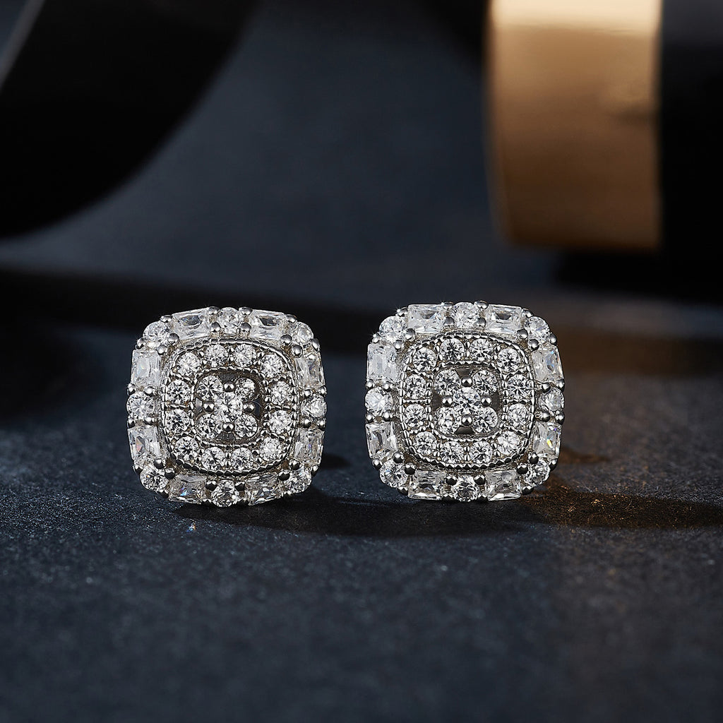 Vintage Square Luxe Studs