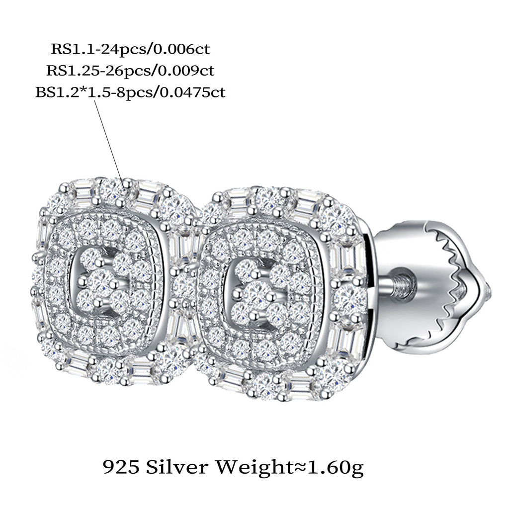 Vintage Square Luxe Studs