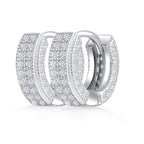 Glam Huggie Sparkle Hoops