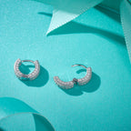 Glam Huggie Sparkle Hoops