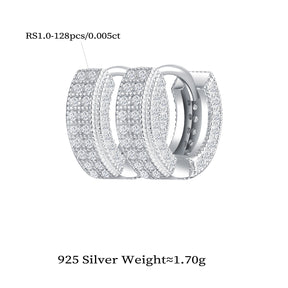 Glam Huggie Sparkle Hoops