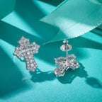 Celestial Cross Sparkle Studs
