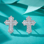 Celestial Cross Sparkle Studs