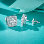 Square Geo Sparkle Studs