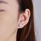 Vintage Square Sparkle Studs