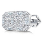 Vintage Square Sparkle Studs