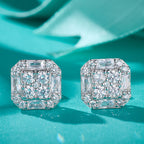 Vintage Square Sparkle Studs