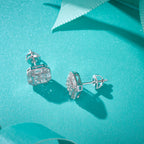 Vintage Square Sparkle Studs