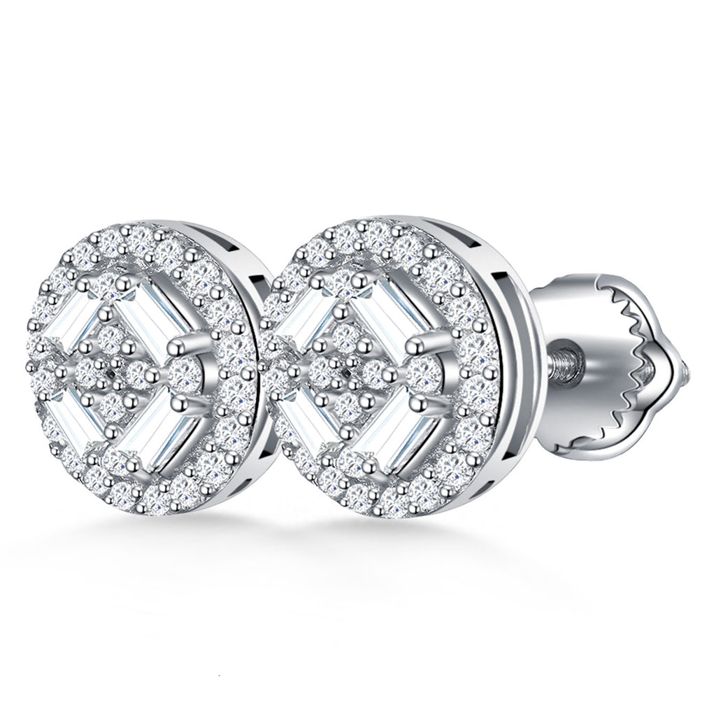 Circular Geo Sparkle Studs