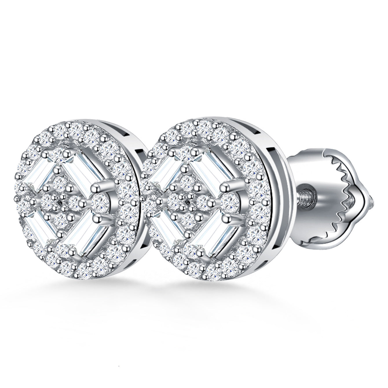 Circular Geo Sparkle Studs