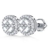 Circular Geo Sparkle Studs
