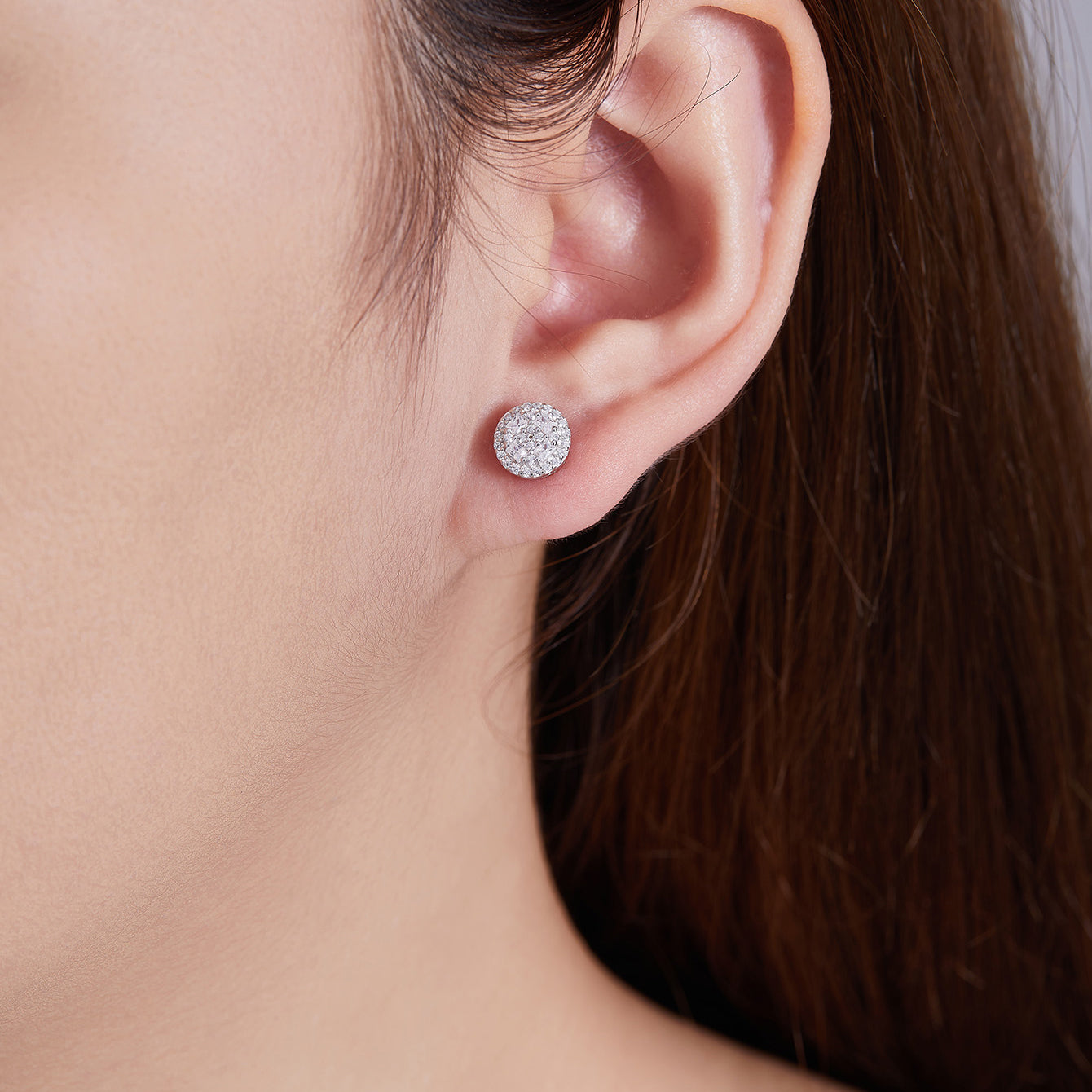 Circular Geo Sparkle Studs