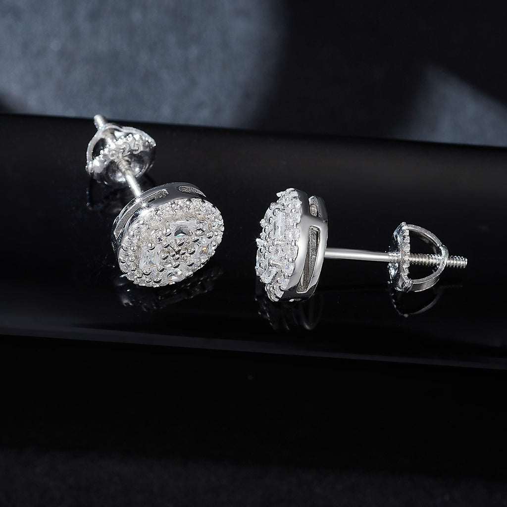 Circular Geo Sparkle Studs