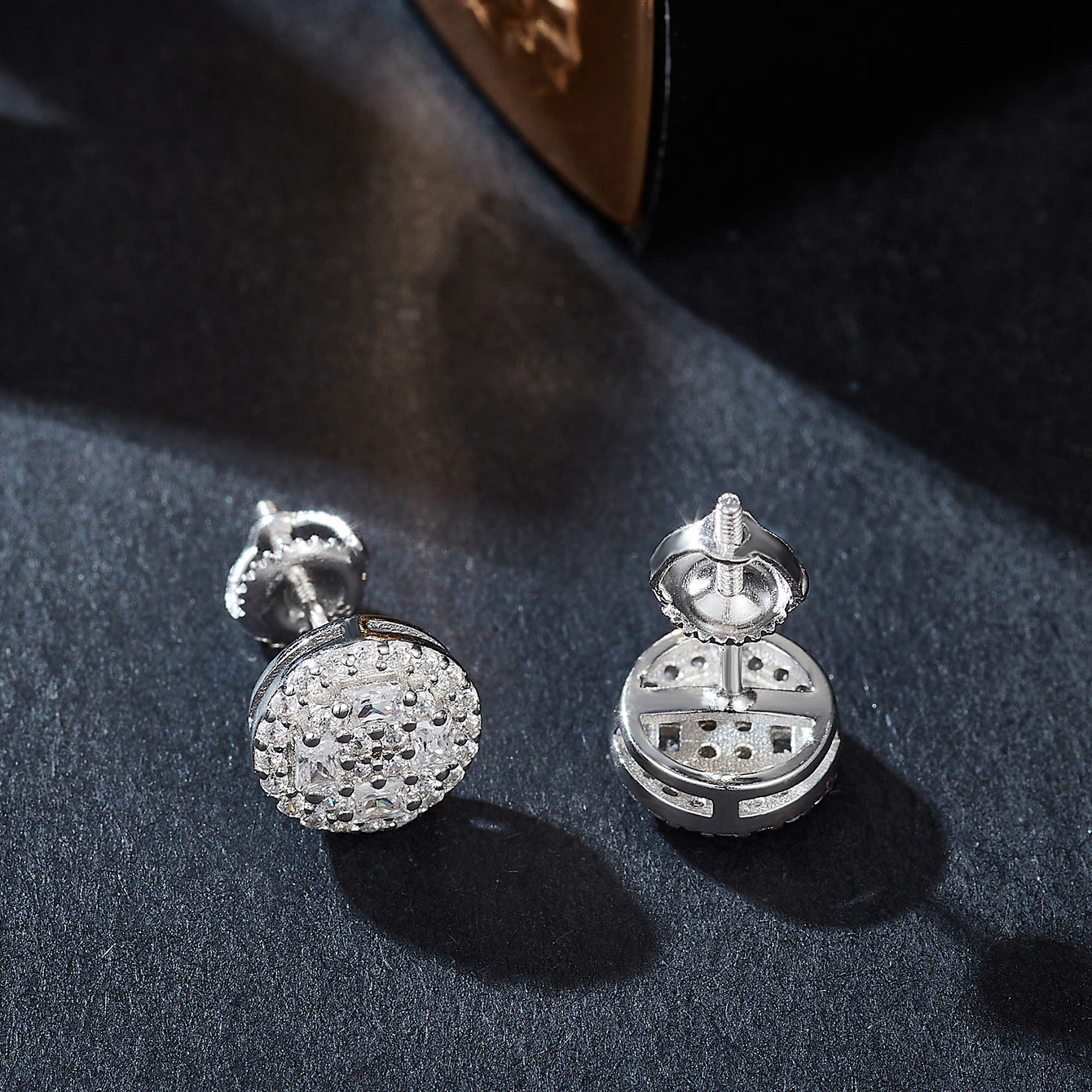 Circular Geo Sparkle Studs