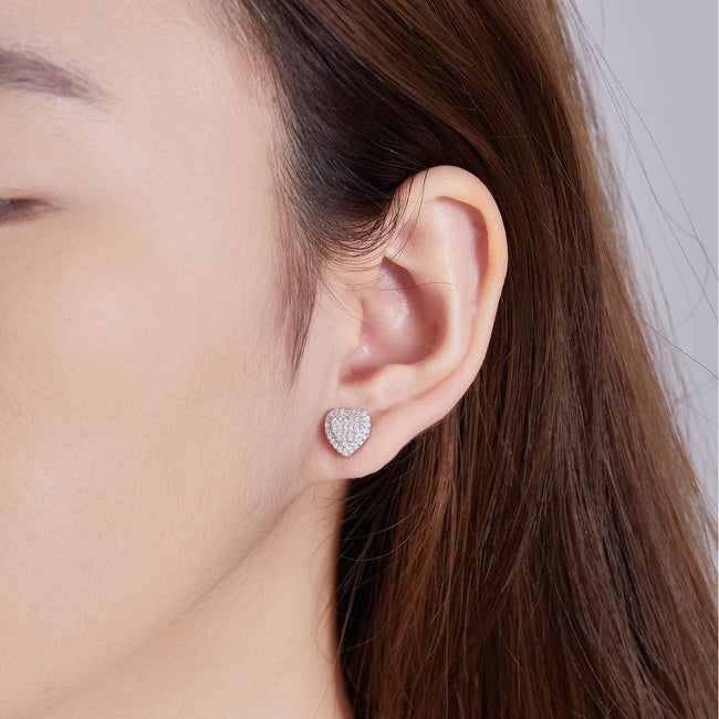 Heart Sparkle Studs Main Image