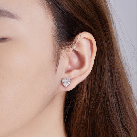 Heart Sparkle Studs