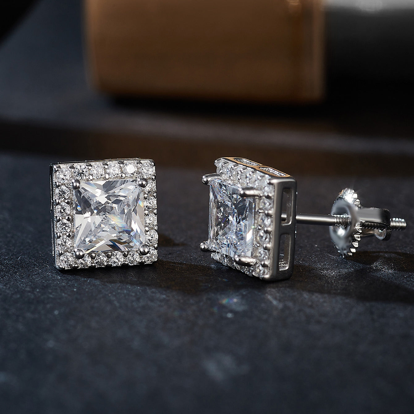 Luminary Square Studs