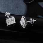 Vintage Square Sparkle Studs