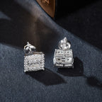 Vintage Square Sparkle Studs